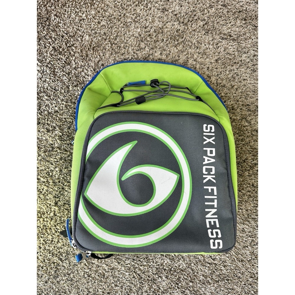 6 PACK FITNESS EXPEDITION BACKPACK Bag MEAL MANAGEMENT SIX PACK Neon Green